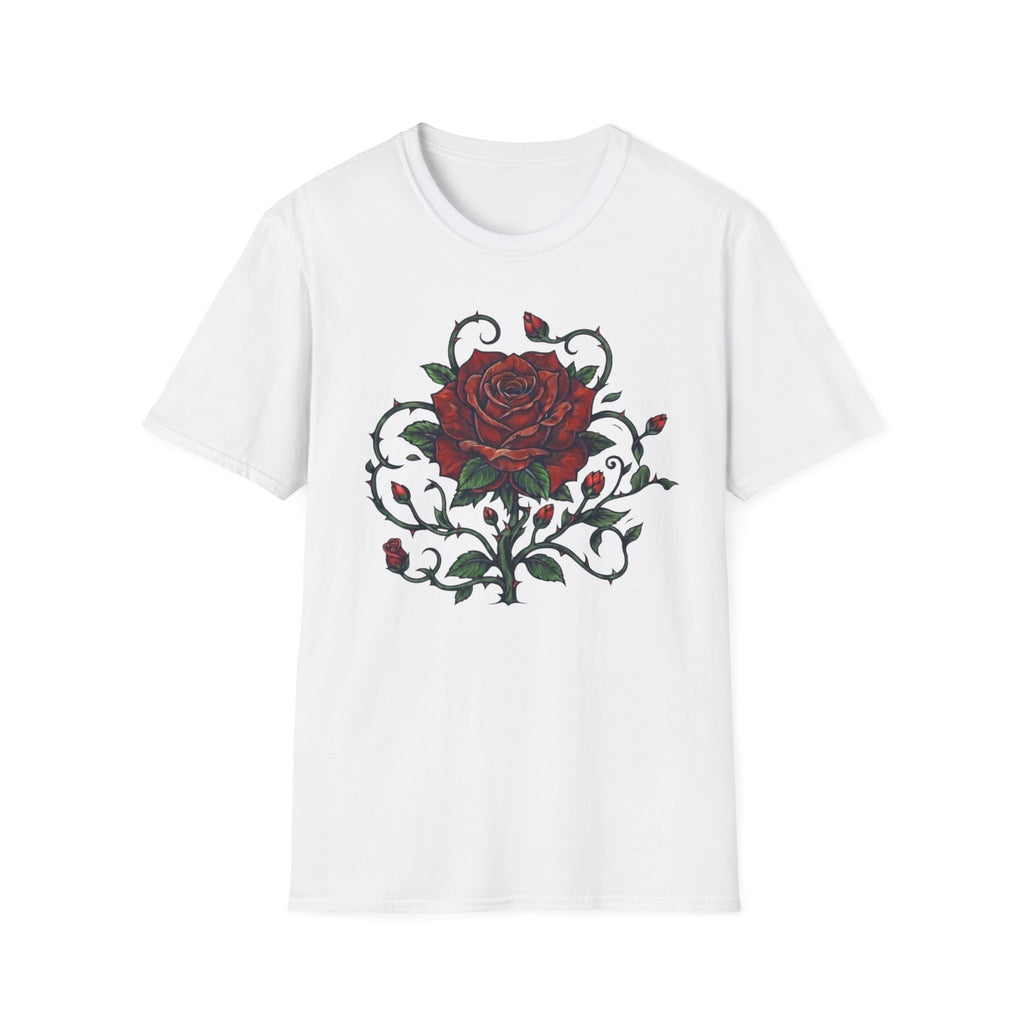 Rose Green Stem T-Shirt — Rose (103)