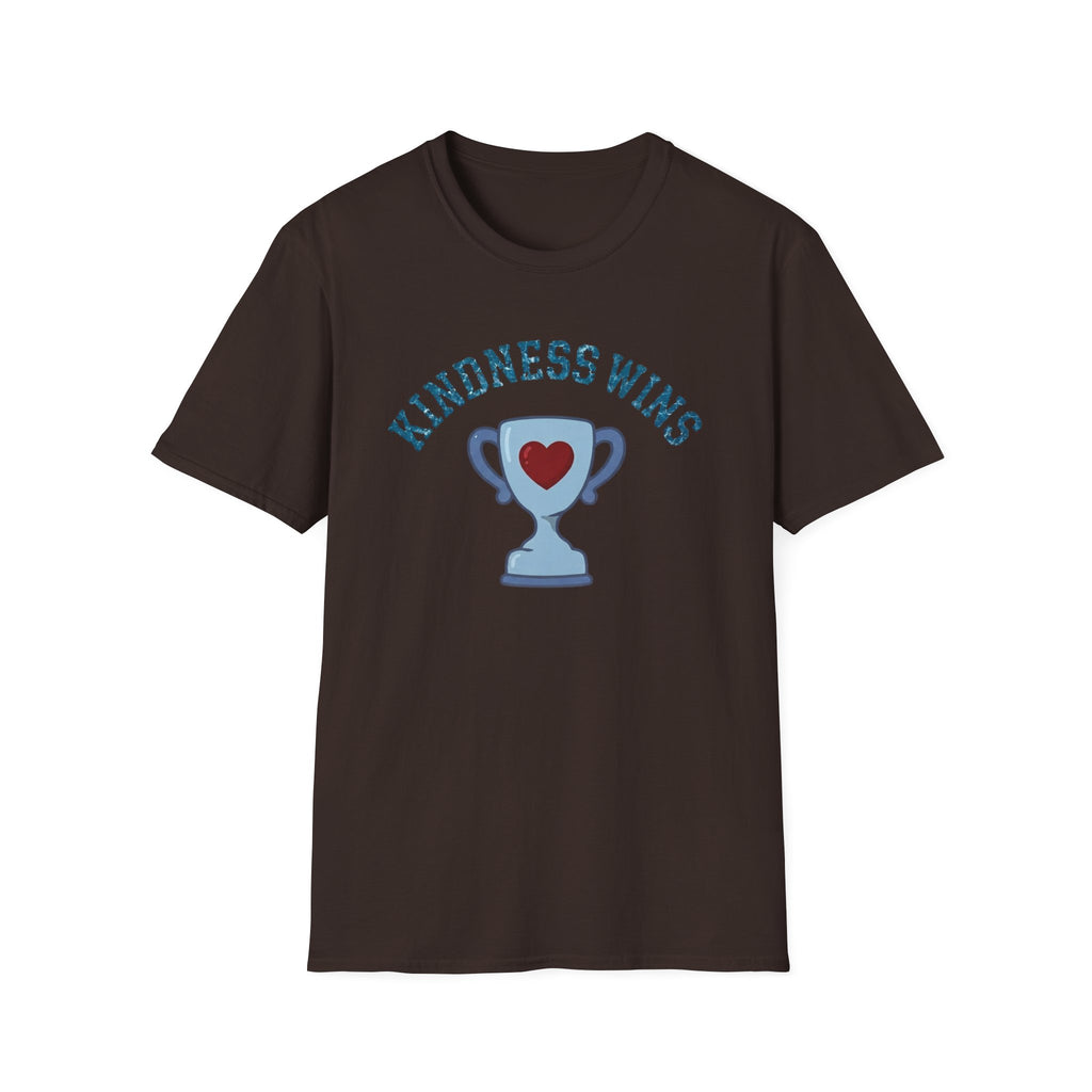 Kindness Wins T-Shirt — Blue Trophy (51)