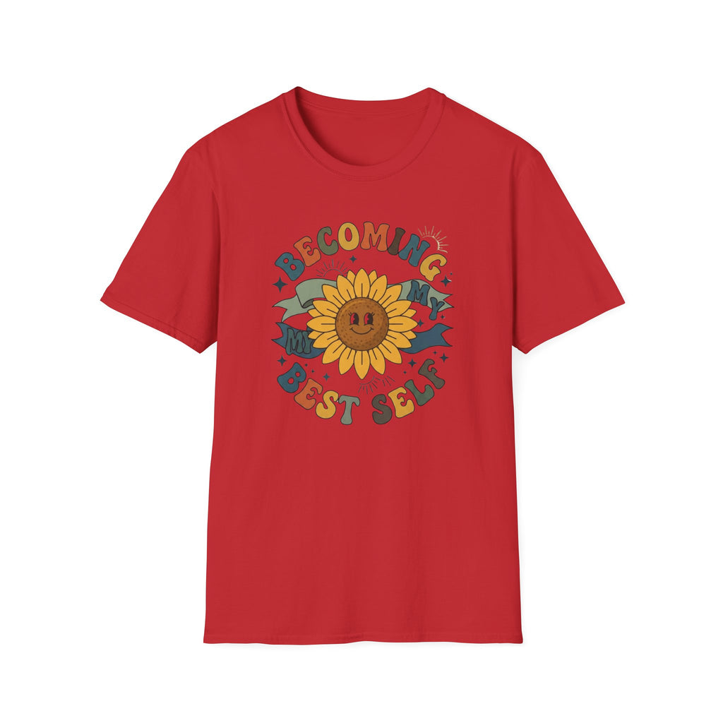 Becoming My Best Self T-Shirt — Sunflower Banner (66)