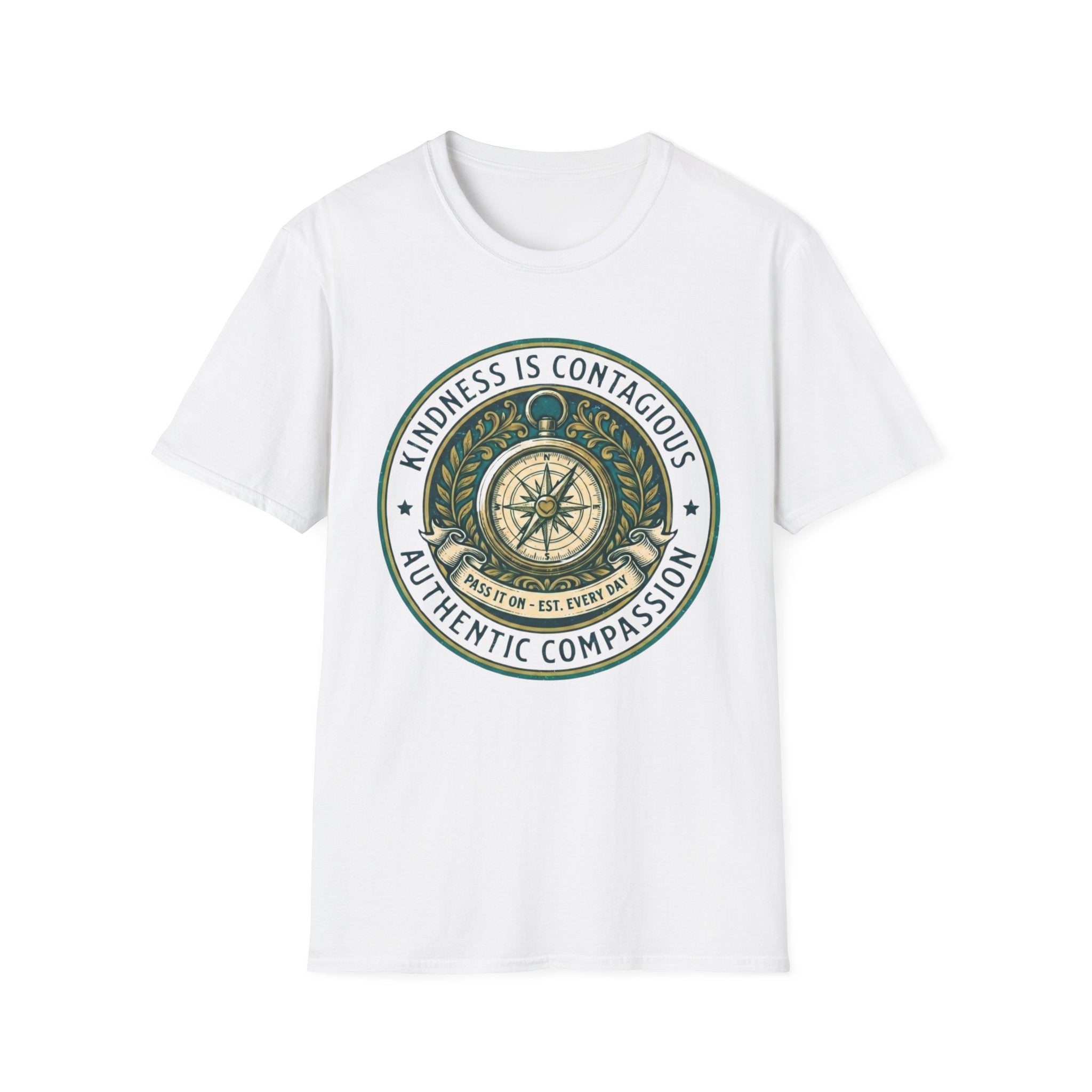 Kindness Is Contagious T-Shirt —Emblem & Compass (20)