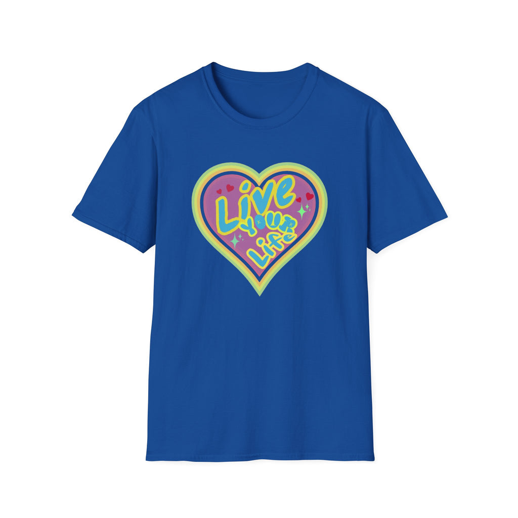 Live Your Life T-Shirt — Heart (147)