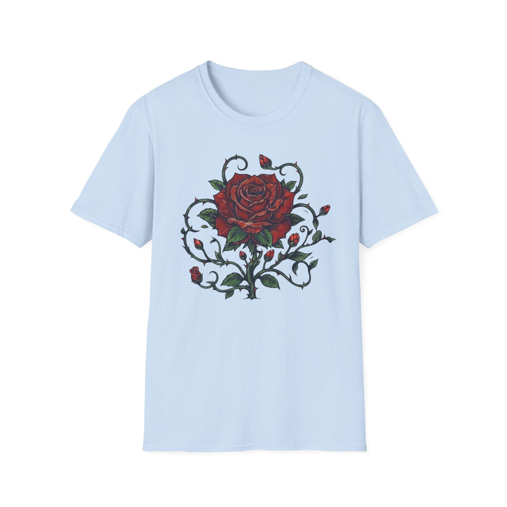 Rose Green Stem T-Shirt — Rose (103)