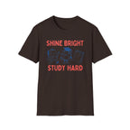 Shine Bright Study Hard T-Shirt — Globe Book (144)