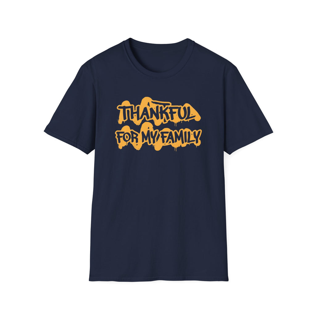 Thankful For My Family T-Shirt — Text (165)