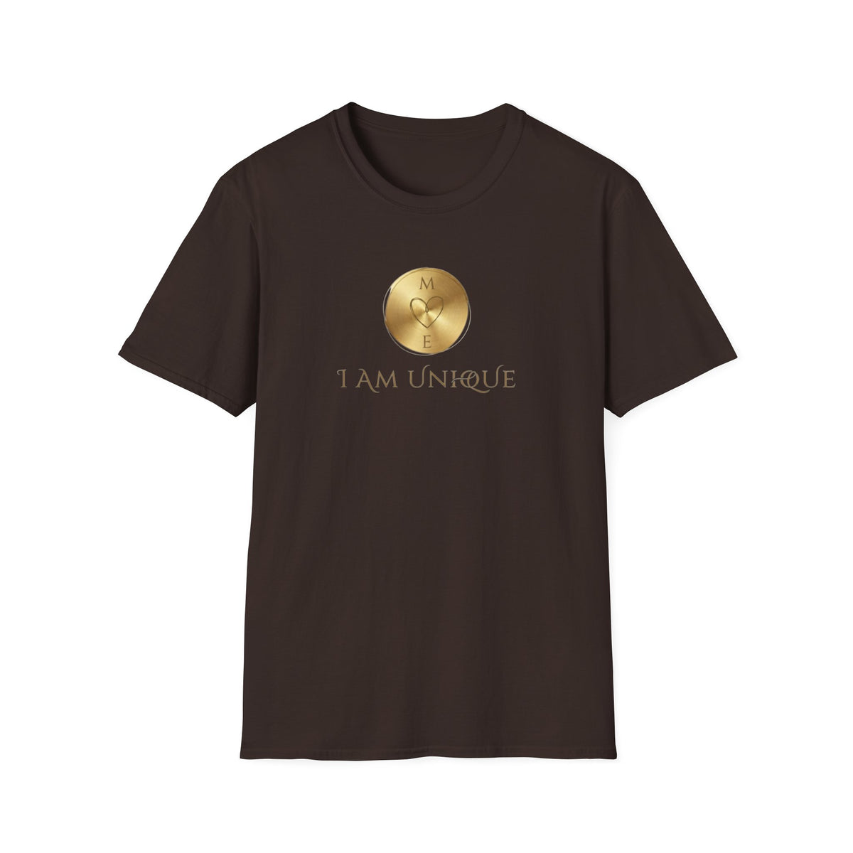 I Am Unique T-Shirt — Gold  (143 )