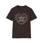 Thankful For My Blessing T-Shirt —  Heart Shaped Wreath (170)