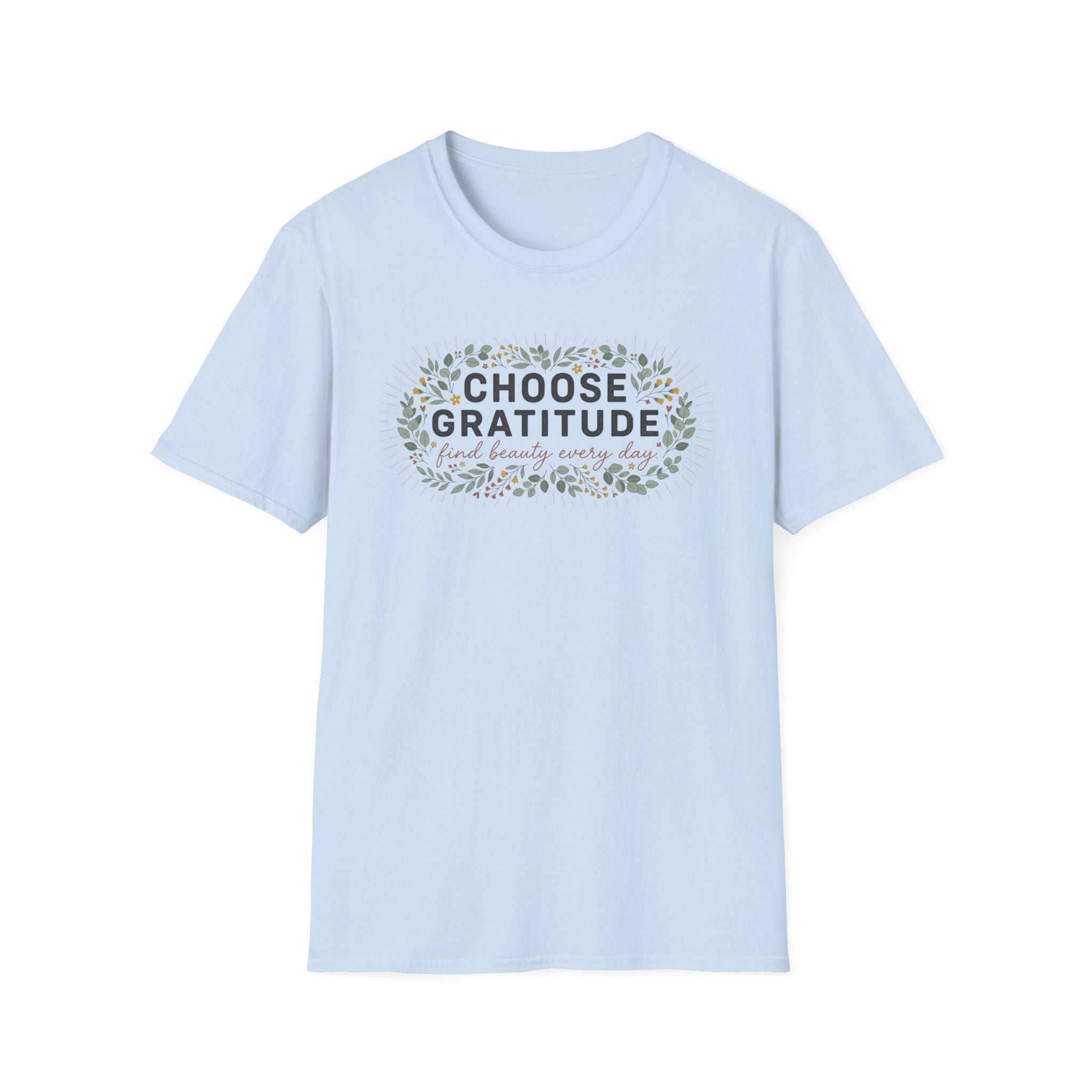 Choose Gratitude T-Shirt — Leaves (28)