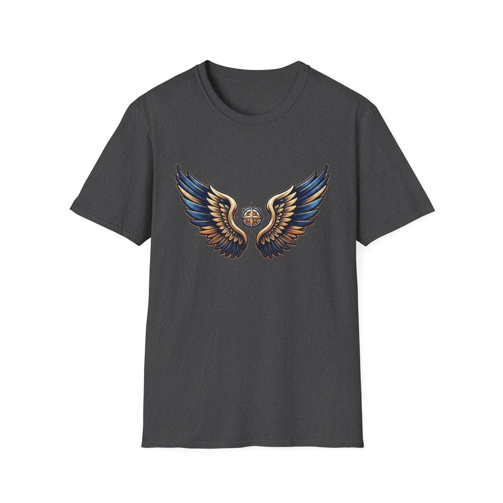 Gold Blue Wings T-Shirt — Wings (101)
