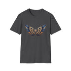 Gold Blue Wings T-Shirt — Wings (101)