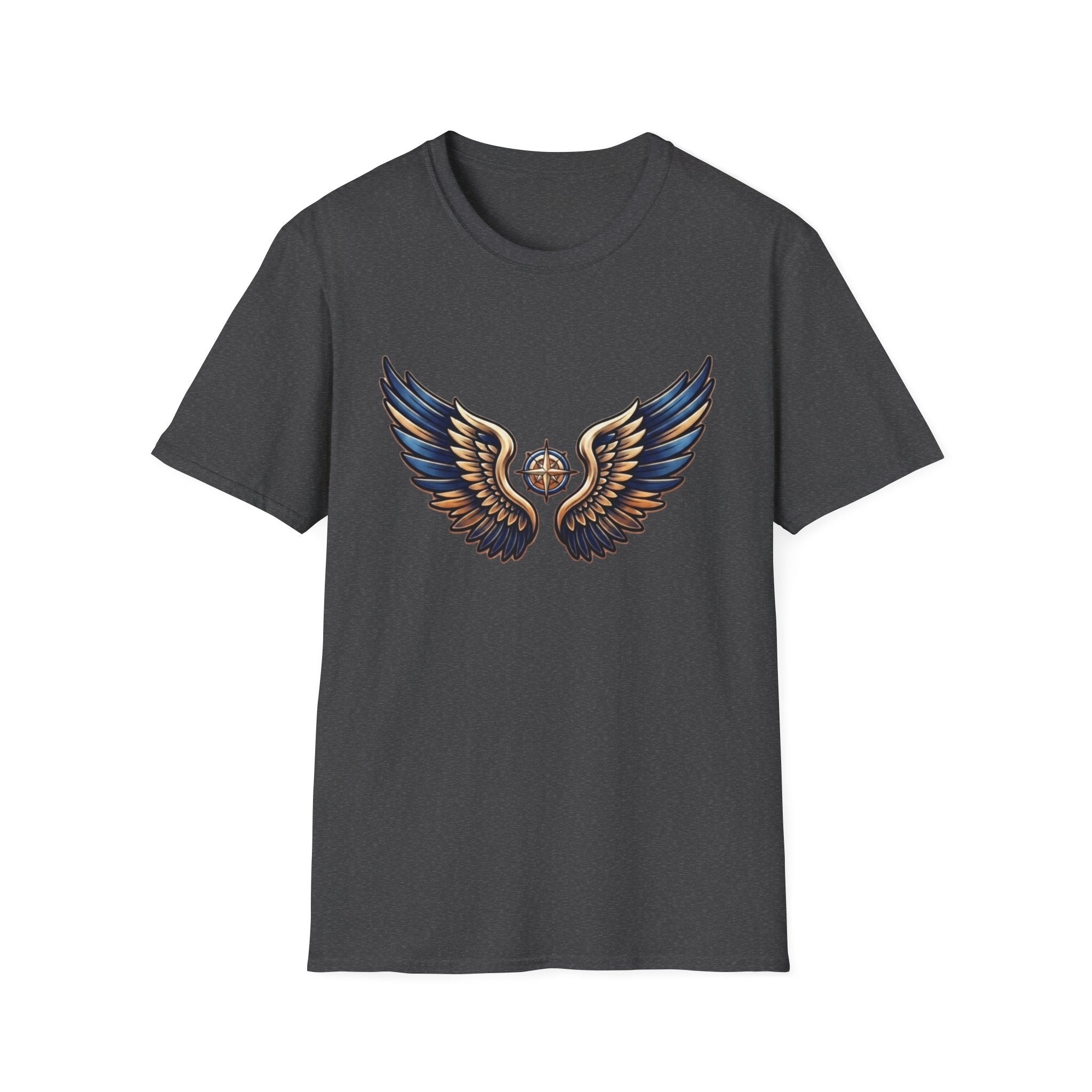 Gold Blue Wings T-Shirt — Wings (101)