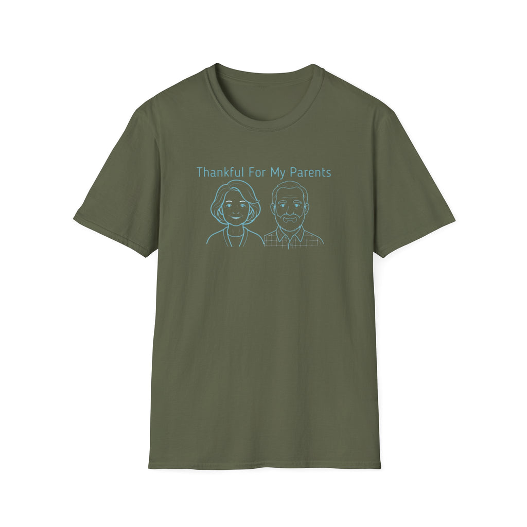 Thankful For My Parents T-Shirt — Mom & Dad (159)
