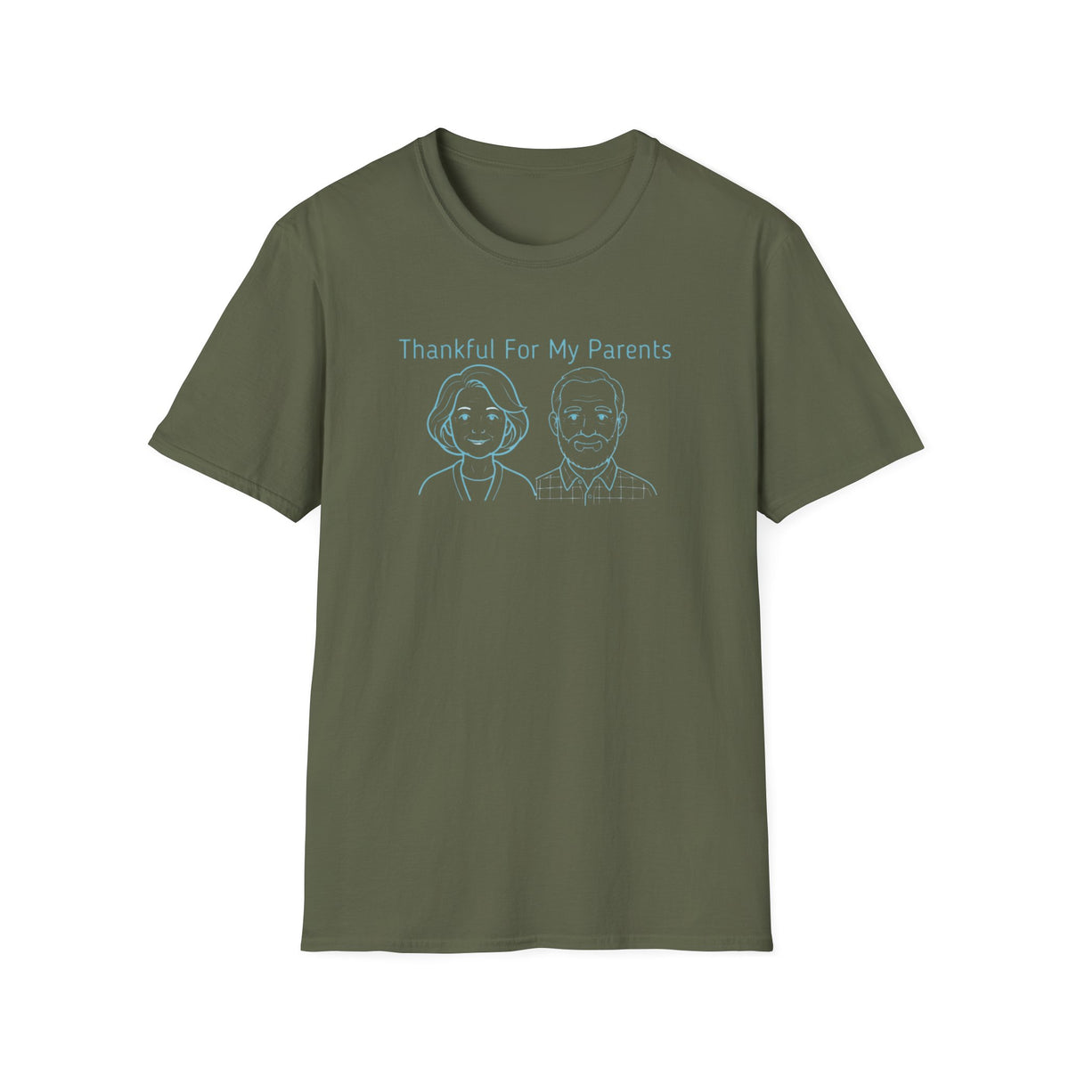 Thankful For My Parents T-Shirt — Mom & Dad (159)