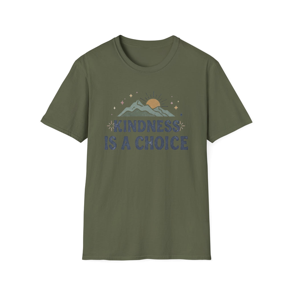 Kindness Is A Choice T-Shirt — Star Mountain Sun (53)