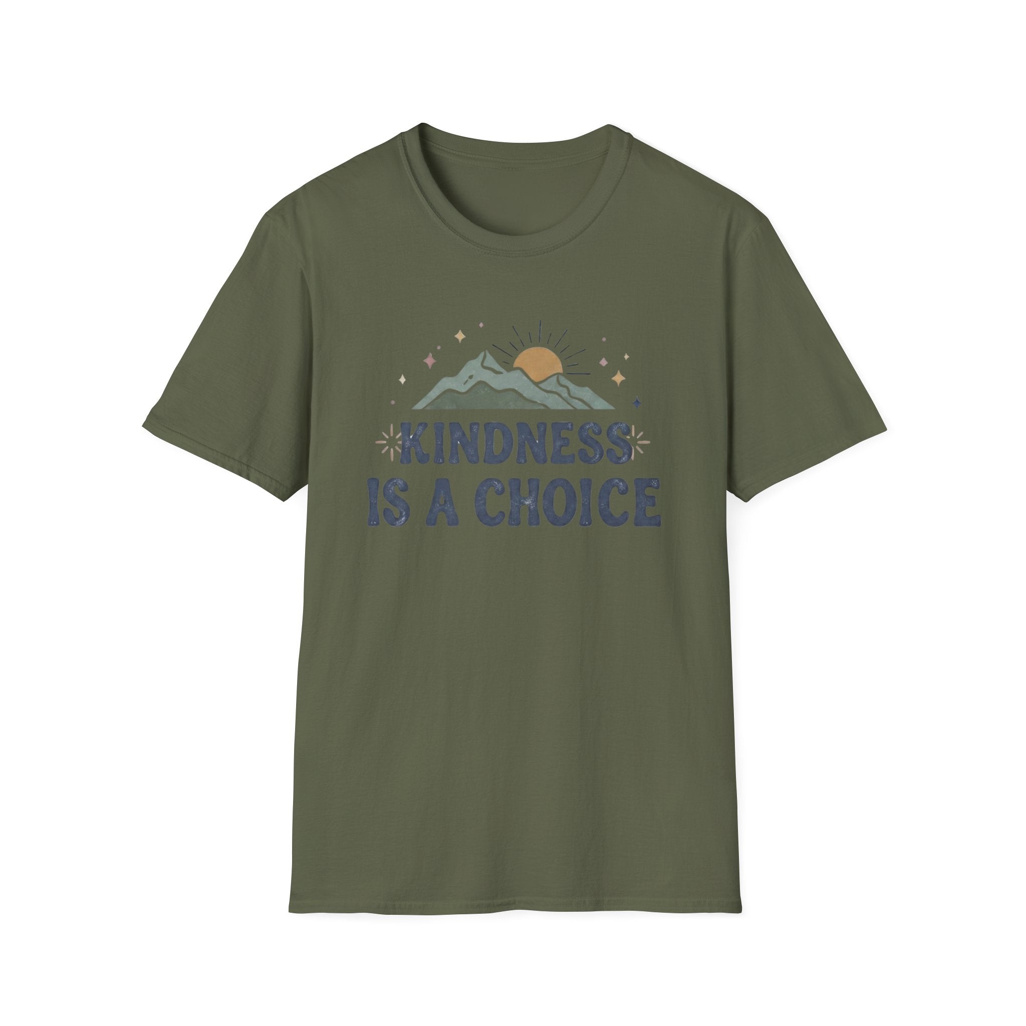 Kindness Is A Choice T-Shirt — Star Mountain Sun (53)