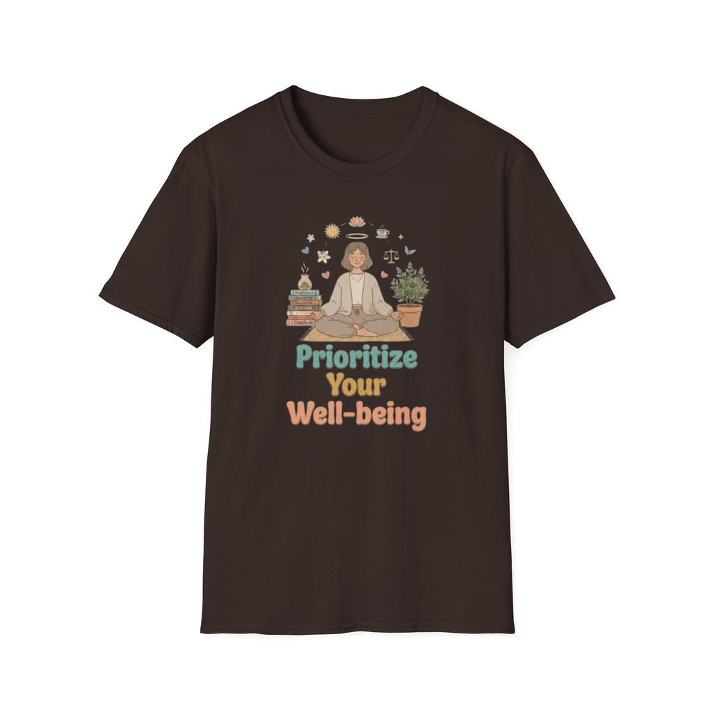Prioritize Your Well-being T-Shirt — Meditation (94)
