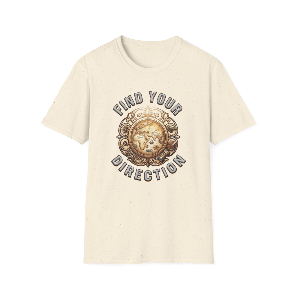 Find Your Direction T-Shirt — Old World Map (72)