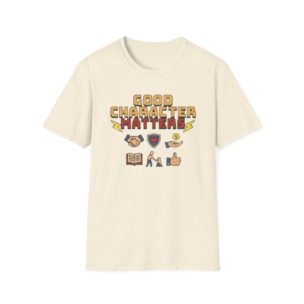 Good Character Matters T-Shirt — Small Symbols (125)