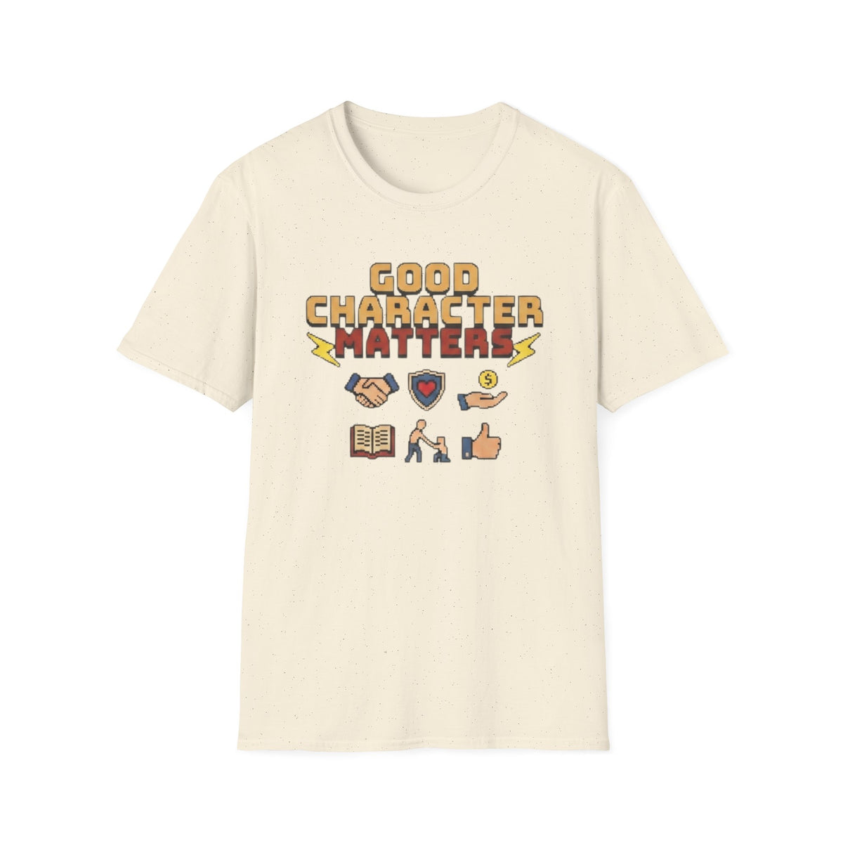 Good Character Matters T-Shirt — Small Symbols (125)