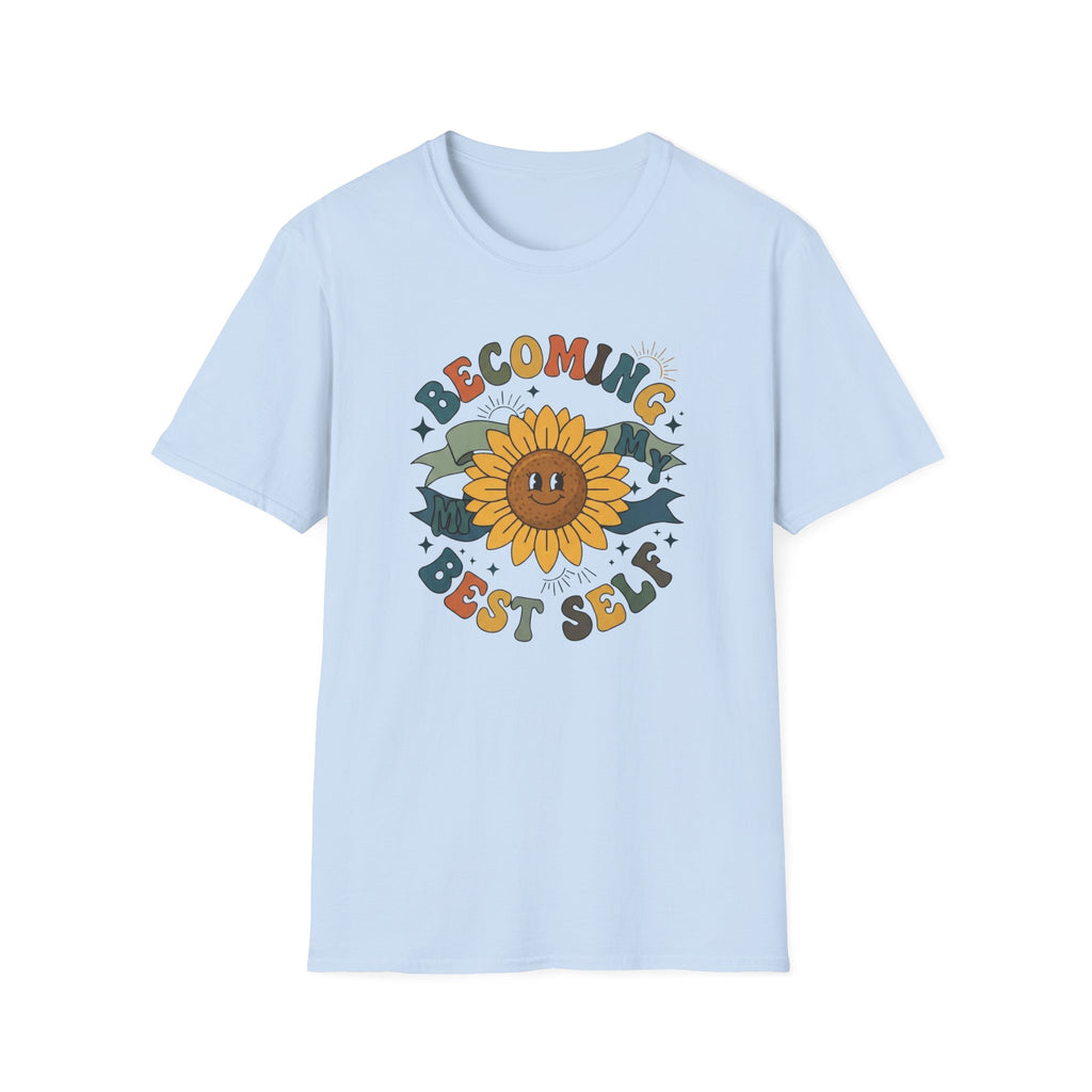 Becoming My Best Self T-Shirt — Sunflower Banner (66)