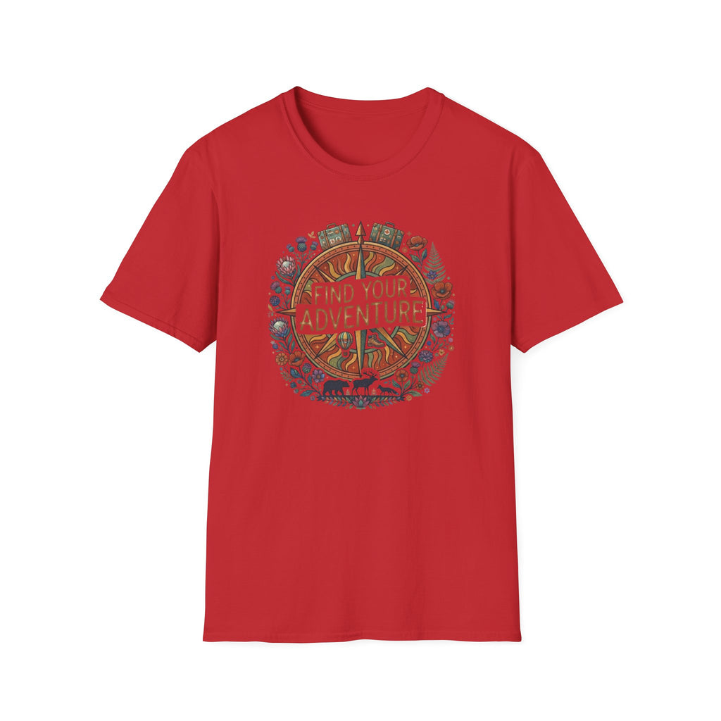 Find Your Adventure T-Shirt — Luggage Flowers (17)