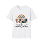 Everyone Belongs T-Shirt — Rainbow & Hearts (4)