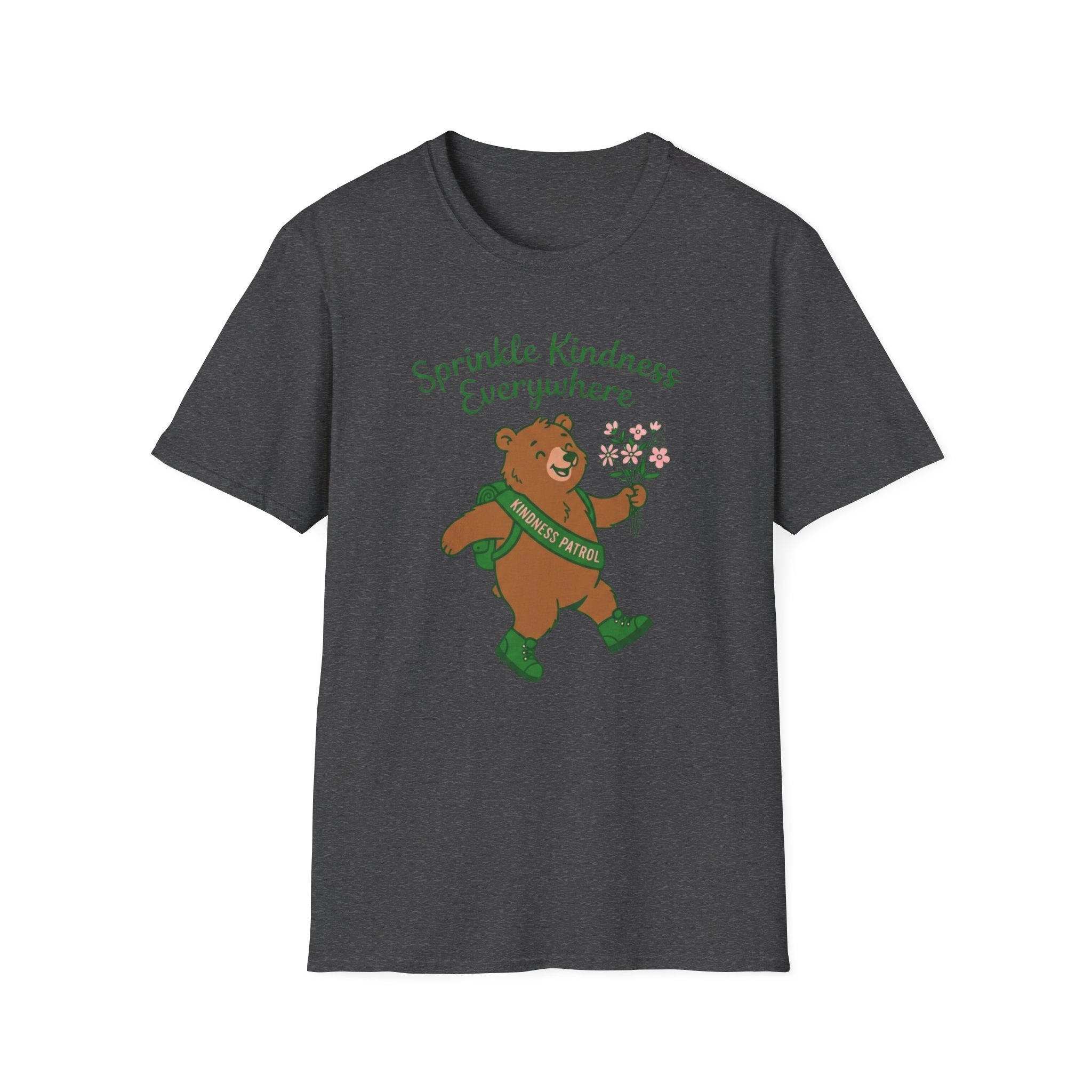 Sprinkle Kindness Everywhere T-Shirt — Bear & Flowers (54)