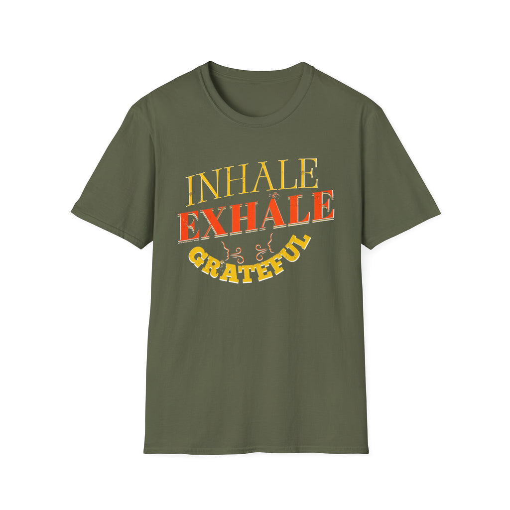 Inhale Exhale Grateful T-Shirt — Face Breath (140)