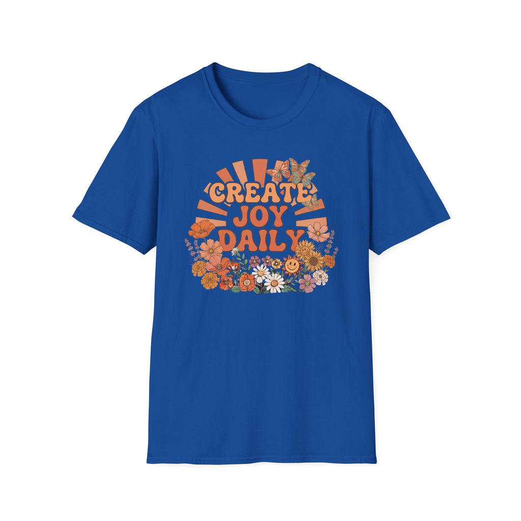 Create Joy Daily T-Shirt — Butterfly Flowers (81)
