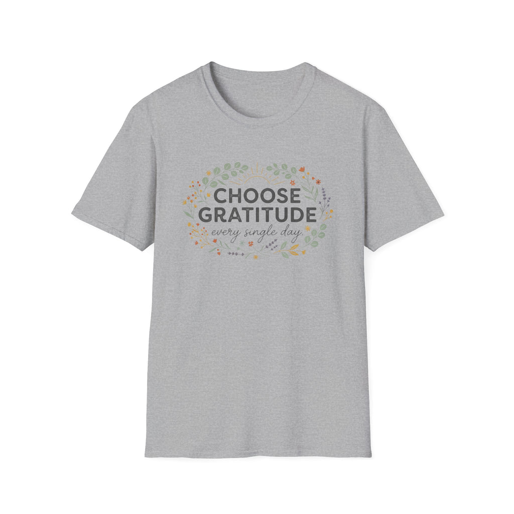 Choose Gratitude T-Shirt — Wild Flowers (41)