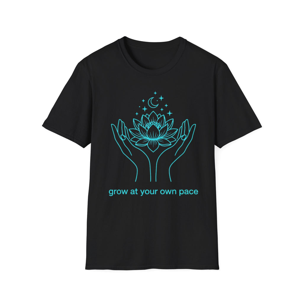 Grow At Your Own Pace T-Shirt — Hand Flower (6)