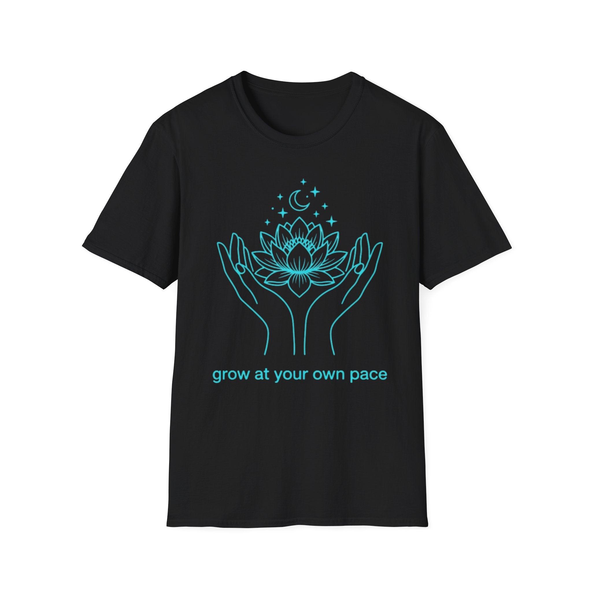 Grow At Your Own Pace T-Shirt — Hand Flower (6)