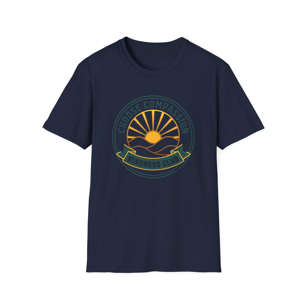 Choose Compassion Kindness Club T-Shirt — Emblem Sun Mountains (64)