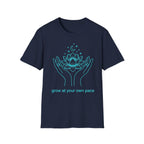 Grow At Your Own Pace T-Shirt — Hand Flower (6)