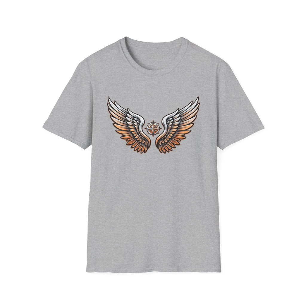 Silver Orange Wings T-Shirt — Wings (102)