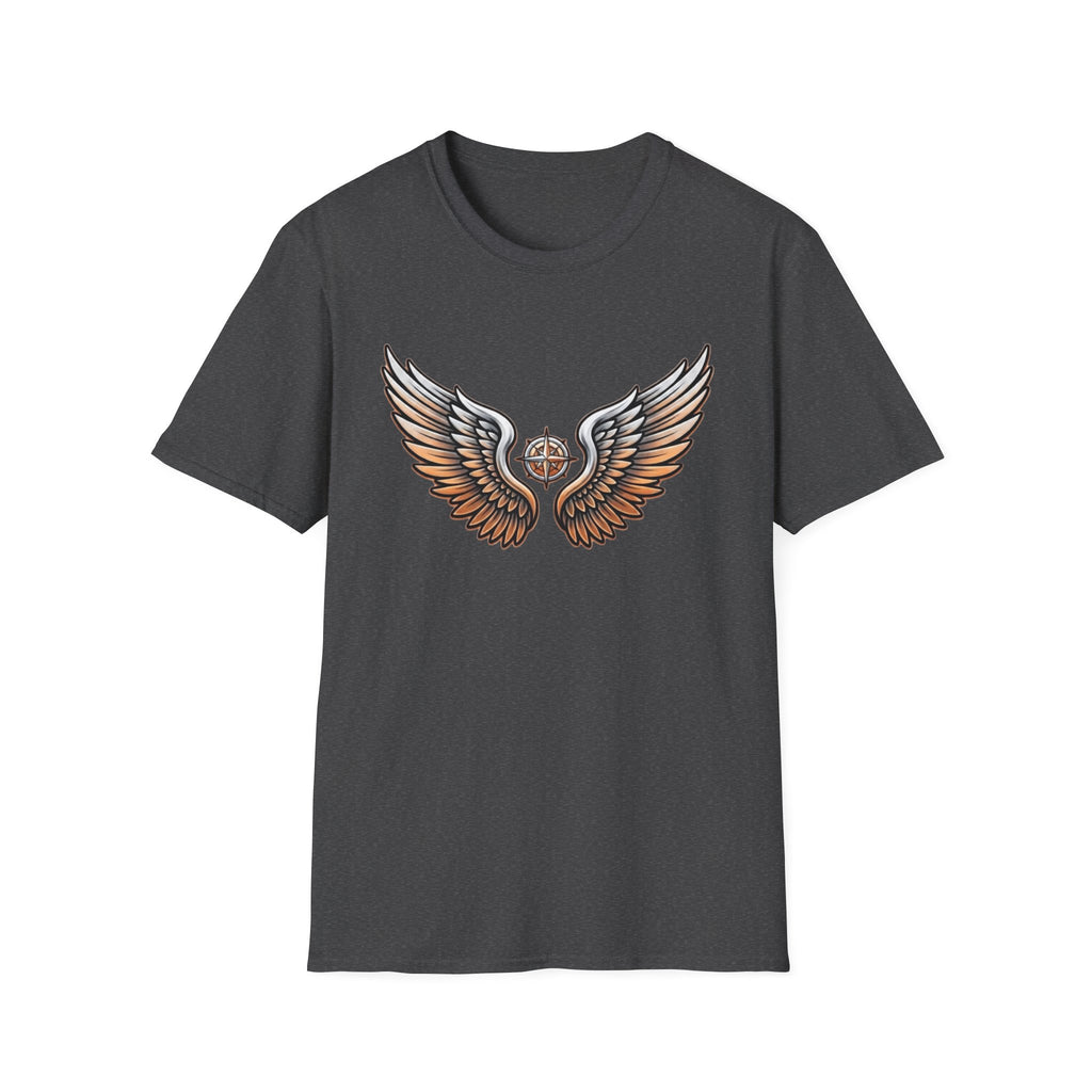 Silver Orange Wings T-Shirt — Wings (102)