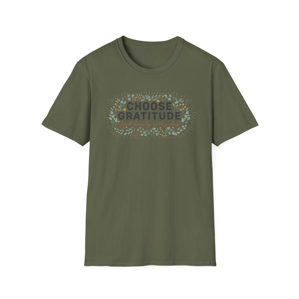 Choose Gratitude T-Shirt — Leaves (28)
