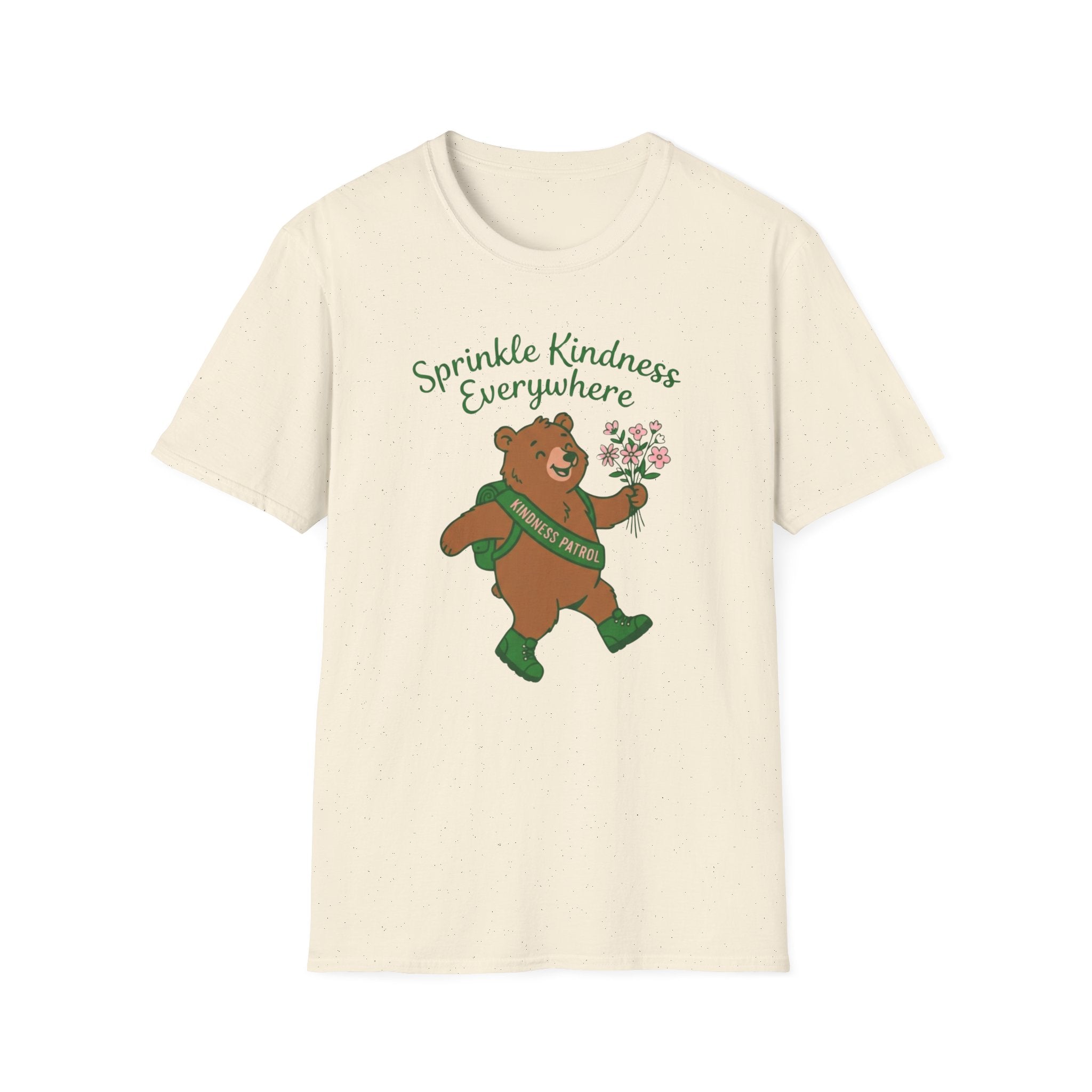 Sprinkle Kindness Everywhere T-Shirt — Bear & Flowers (54)