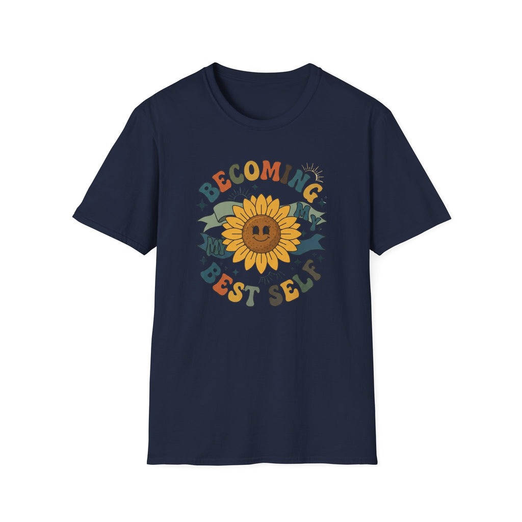 Becoming My Best Self T-Shirt — Sunflower Banner (66)
