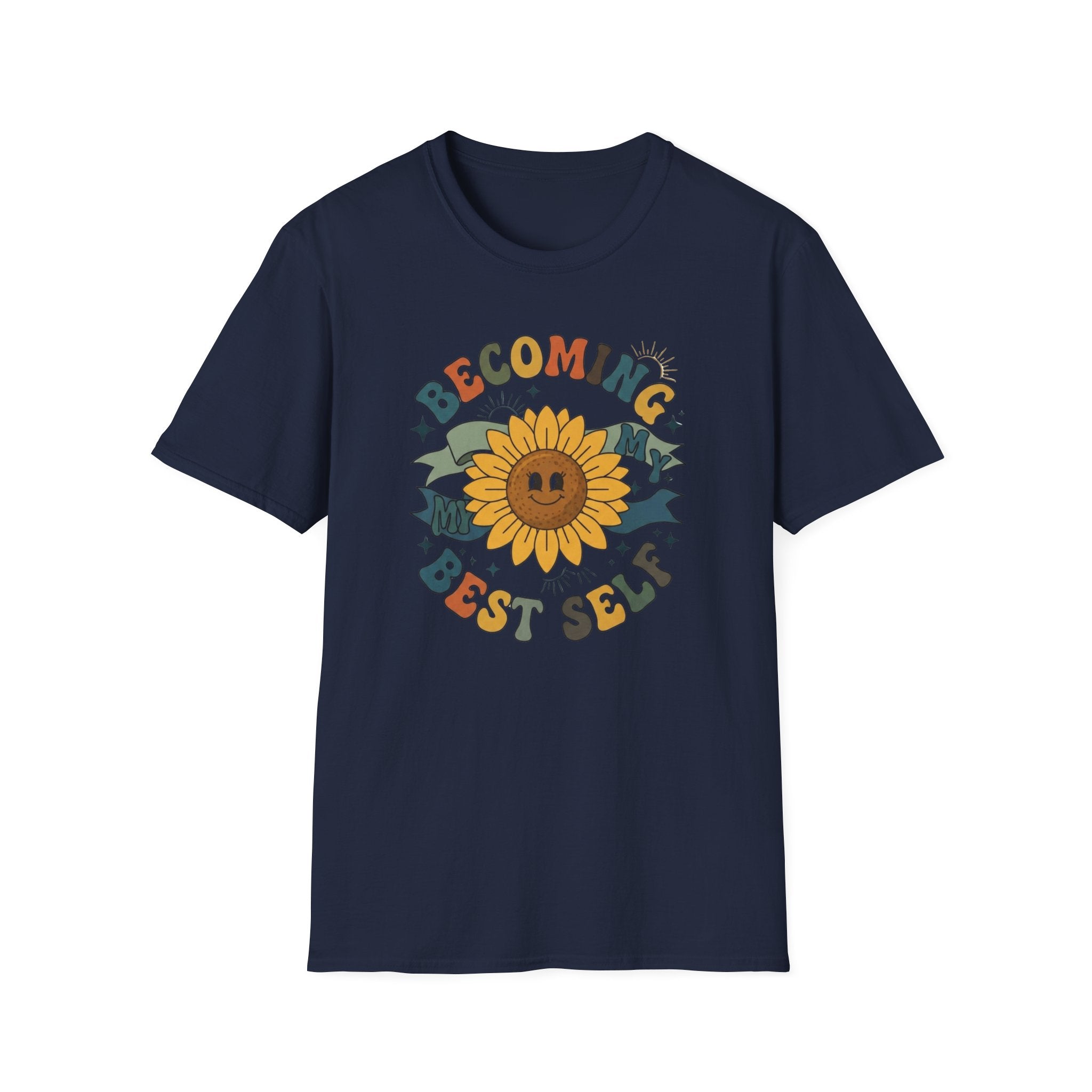 Becoming My Best Self T-Shirt — Sunflower Banner (66)