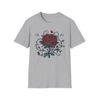Lightning Rose Sea Green Stem T-Shirt — Rose Lightning (105)