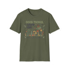 Good Things Grow Here T-Shirt — Watering Can Flowers (36)