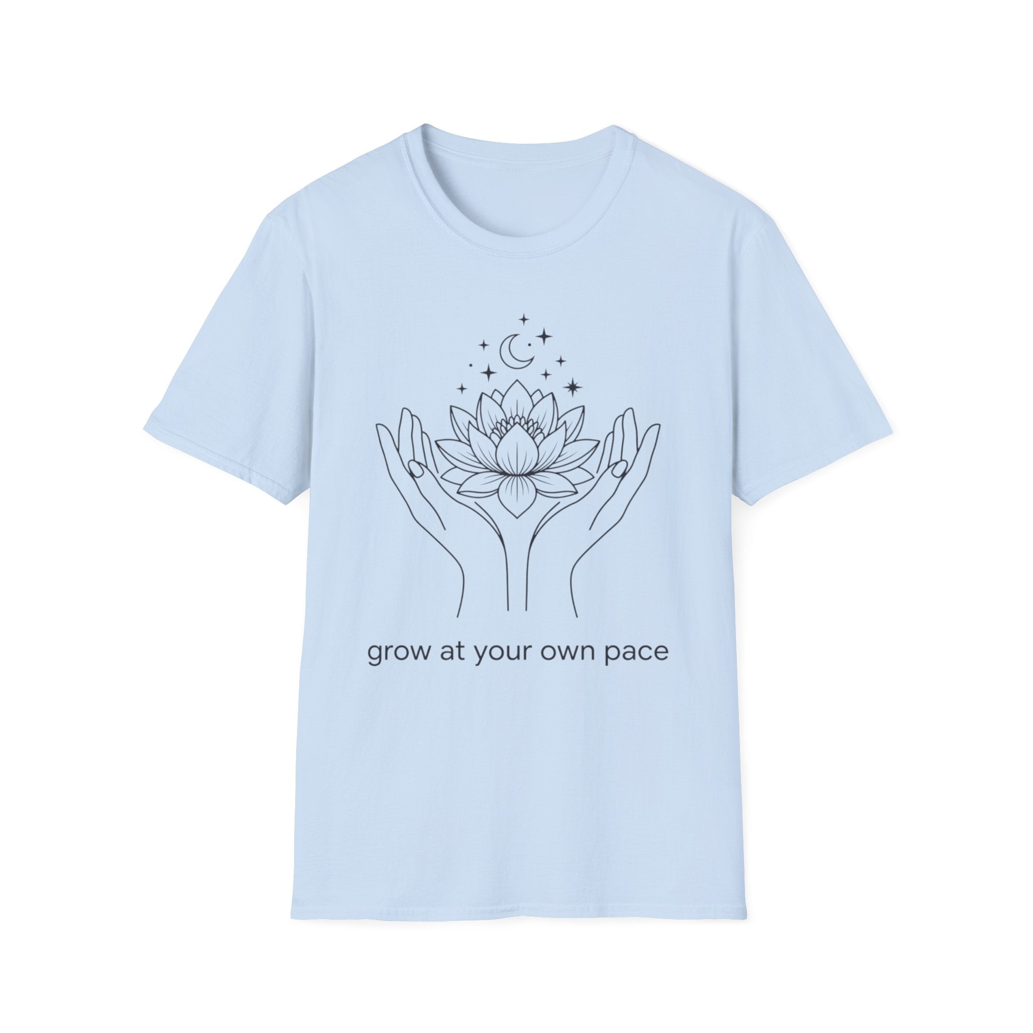 Grow At Your Own Pace T-Shirt — Hand Flower (6)