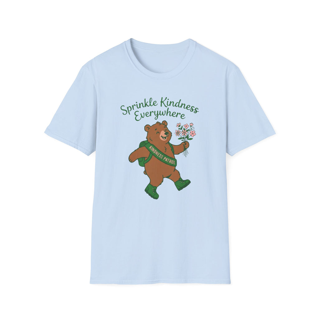 Sprinkle Kindness Everywhere T-Shirt — Bear & Flowers (54)