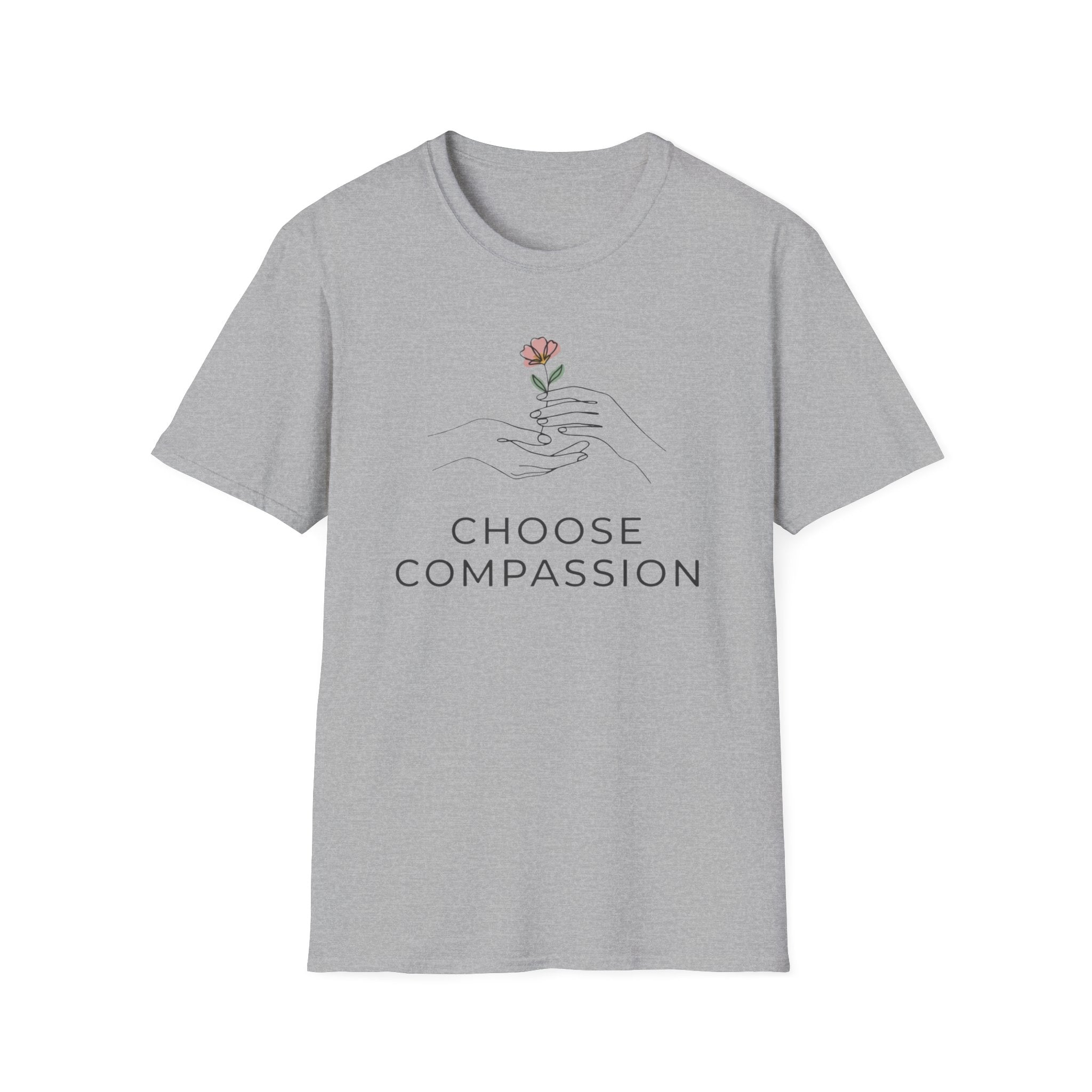 Choose Compassion T-Shirt — Hand & Flower (57)