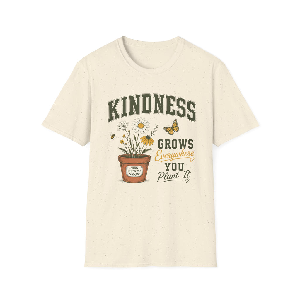 Kindness Grows T-Shirt — Butterfly Potted Daisy (2)