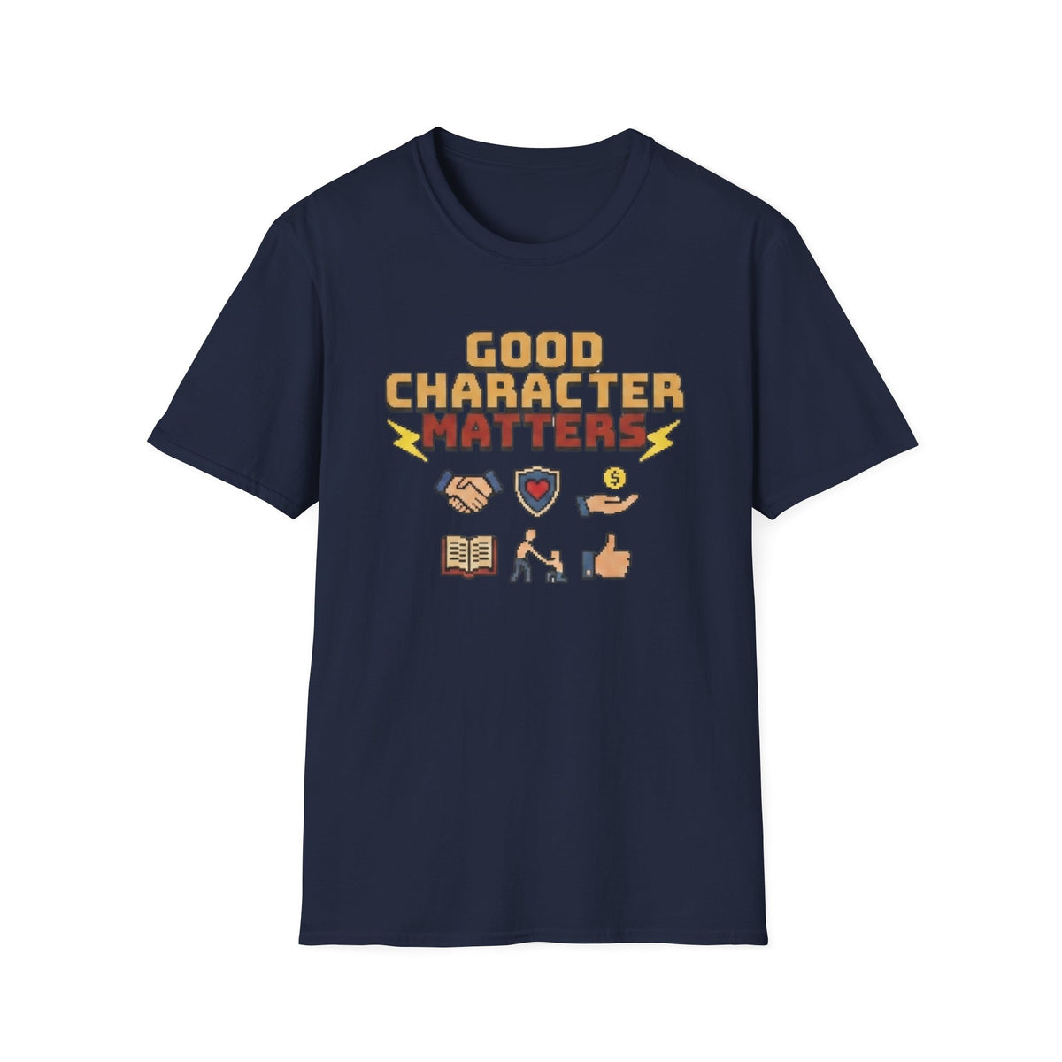 Good Character Matters T-Shirt — Small Symbols (125)