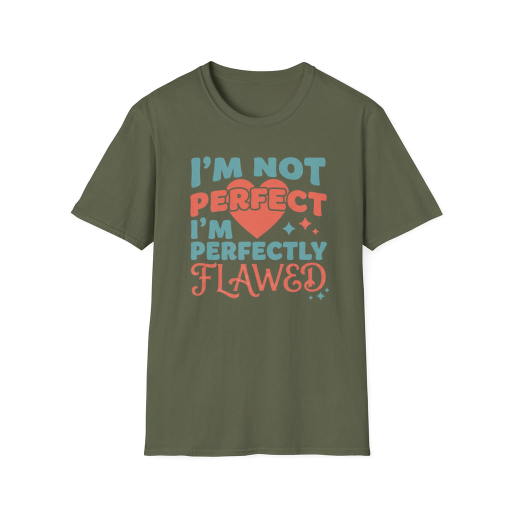 I'm Not Perfect I'm Perfectly Flawed T-Shirt — Heart & Stars (126)