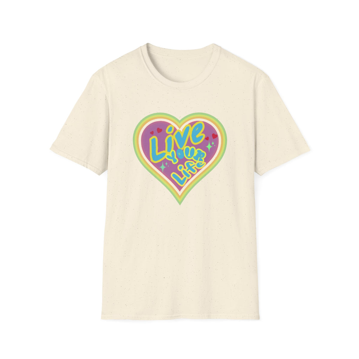 Live Your Life T-Shirt — Heart (147)