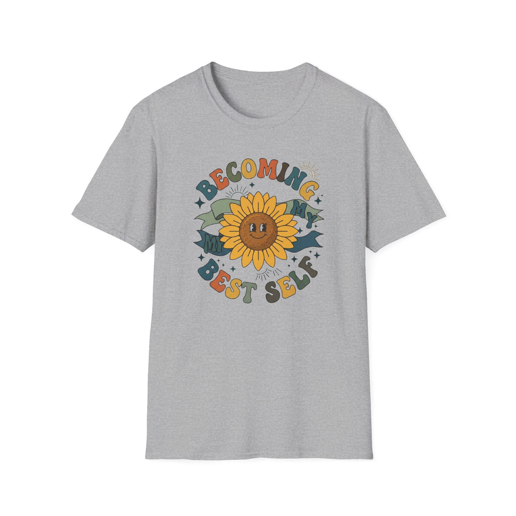 Becoming My Best Self T-Shirt — Sunflower Banner (66)