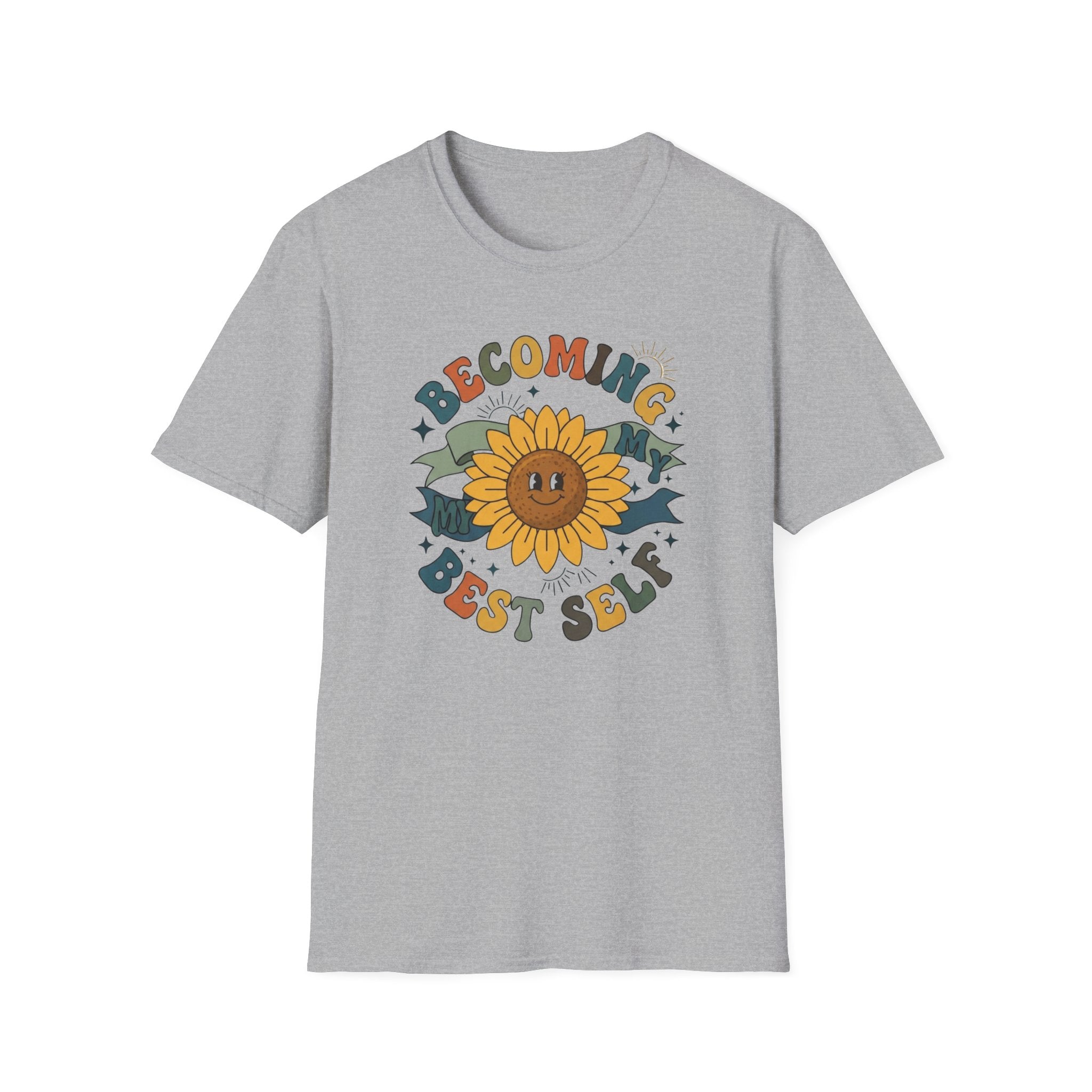 Becoming My Best Self T-Shirt — Sunflower Banner (66)